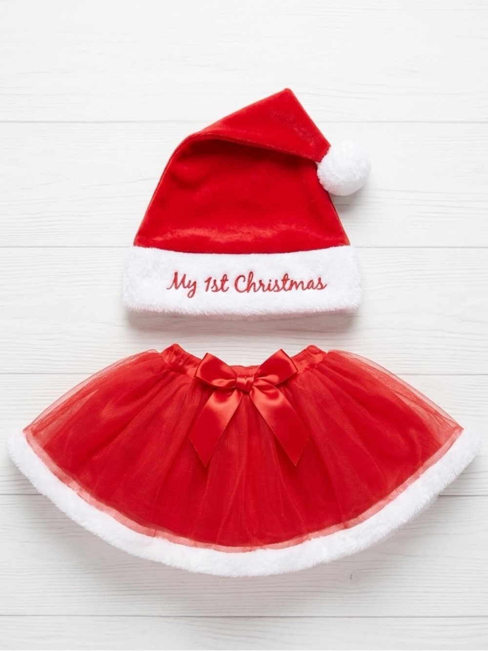So Dorable Baby My 1st Christmas Tutu & Santa Hat Set 0-12M